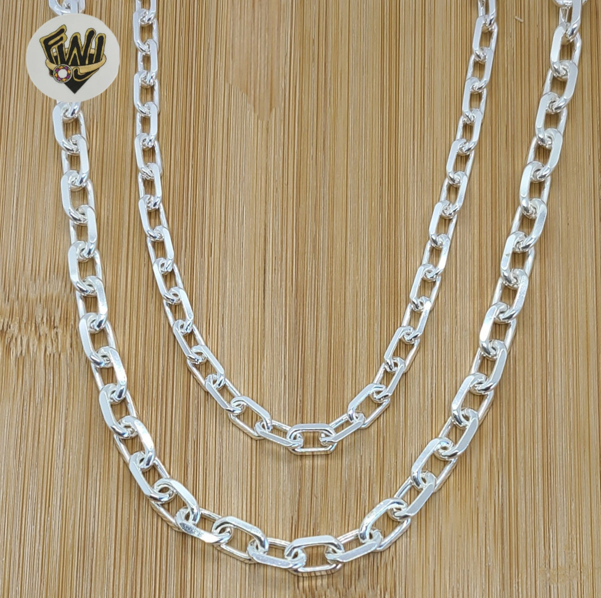 (sv-rl-03) 925 Sterling Silver - Rolo Link Chain.