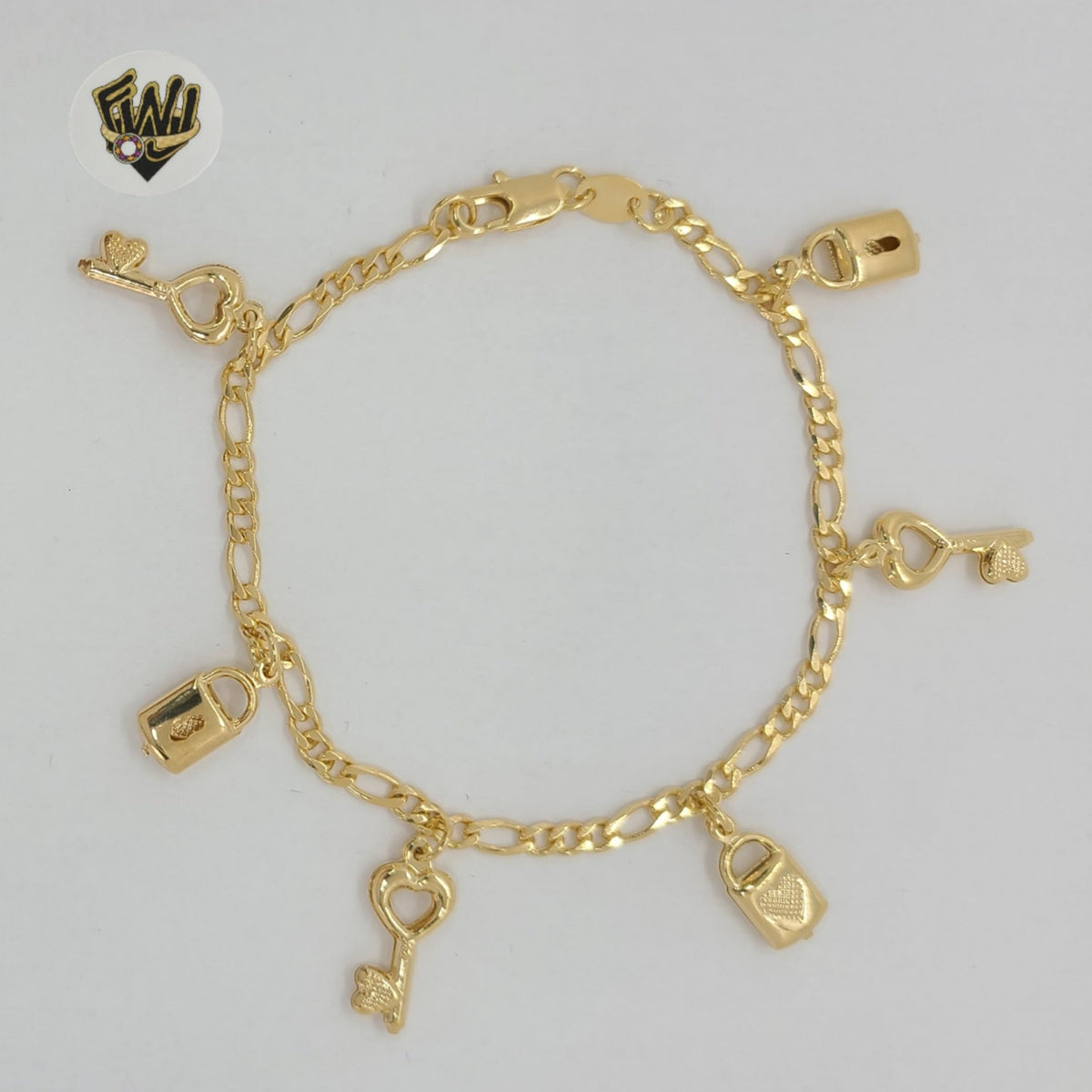 Gold Charm Bracelet for Women