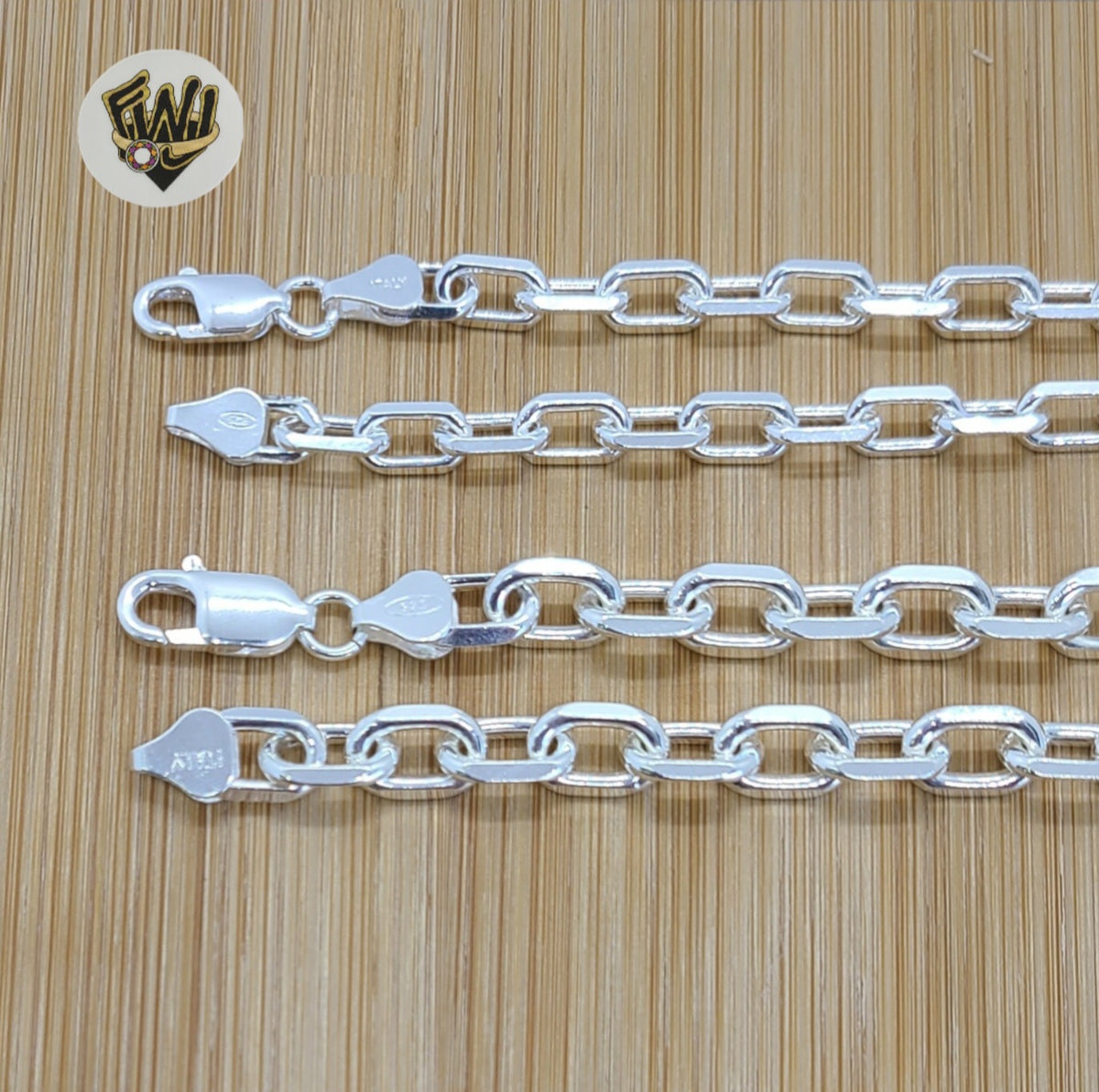 Vintage Rythm Signed Rolo Chain Three Rows Initial Bracelet shops Sterling 925 Silver Br 1582(273796509290)