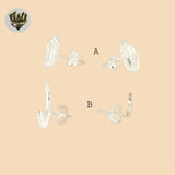 (2-3128) 925 Sterling Silver - Stud Earrings.