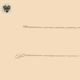 (2-8021) 925 Sterling Silver - Two Tone Rolo Chains 18".