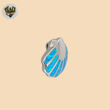 (2-1726) 925 Sterling Silver - Opal Shell Pendants.