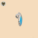 (2-1726) 925 Sterling Silver - Opal Shell Pendants.