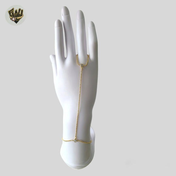 (1-0547) Gold Laminate - 1.5mm Hand Chain Bracelet- BGF