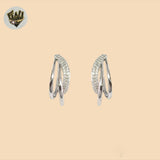 (2-4284) 925 Sterling Silver - Triple Half Hoops.