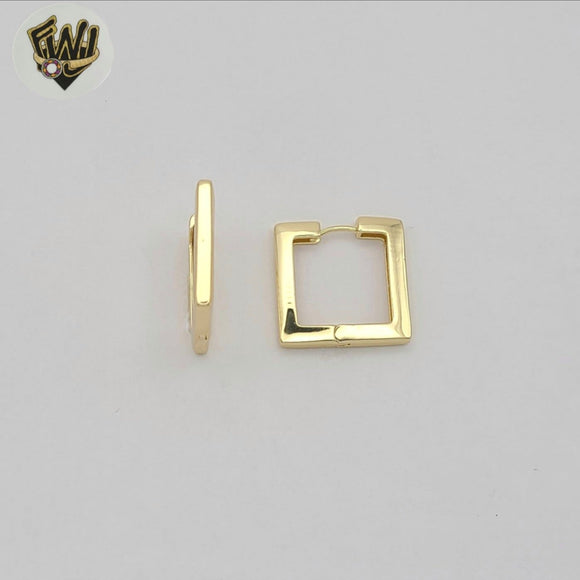 (1-2528-2) Gold Laminate- Square Hoops - BGO