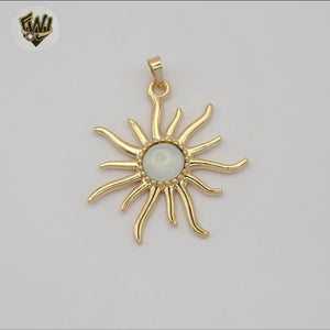 (1-2443-1) Gold Laminate - Sun Pendant - BGF