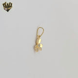 (1-2156) Gold Laminate - Zircon Flower Pendants - BGF