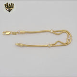 (1-0632) Gold Laminate - 2mm Snake Link Bracelet - BGF