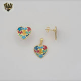 (1-6056) Gold Laminate - Colorful Heart Set - BGF