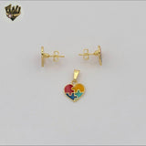 (1-6017) Gold Laminate - Heart Set - BGF