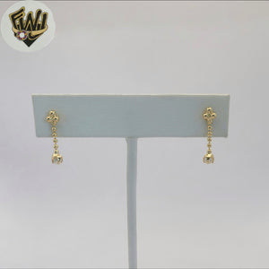 (1-1151-2) Gold Laminate - Little Balls Dangle Earrings - BGF