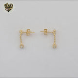 (1-1151-2) Gold Laminate - Little Balls Dangle Earrings - BGF