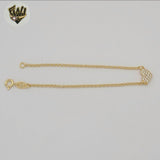 (1-0913) Gold Laminate - 2mm Rolo Link Bracelet - 7" - BGF