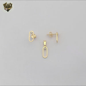 (1-6345) Gold Laminate - Paper Clip Set - BGF