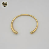 (MBRA-40) Stainless Steel - 4mm Chunky Open Bracelet.