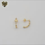 (1-2911) Gold Laminate - Zircon Earrings - BGF