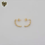 (1-2911) Gold Laminate - Zircon Earrings - BGF