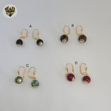 (1-1186-4) Gold Laminate - Bead Earrings - BGF