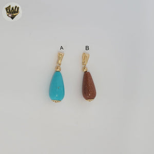 (1-2335-1) Gold Laminate - Beads Pendants - BGF