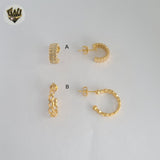 (1-2964-1) Gold Laminate -  Half Hoops - BGF