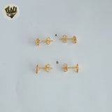 (1-1132) Laminado de oro - Aretes - BGO