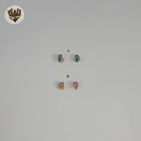 (1-1132-3) Gold Laminate -Kids Stud Earrings - BGF