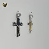 (4-2372-1) Stainless Steel - Cross Pendants.