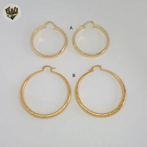 (1-2732-1) Gold Laminate Hoops - BGO