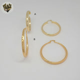 (1-2732-1) Gold Laminate Hoops - BGO