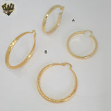 (1-2732-1) Gold Laminate Hoops - BGO