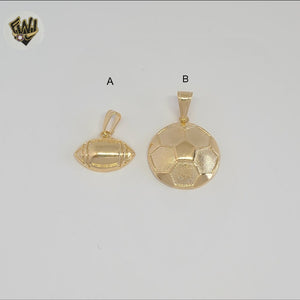 (1-2142) Gold Laminate - Sports  Pendants - BGF