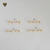 (1-1141) Gold Laminate -Kids Stud Earrings - BGF