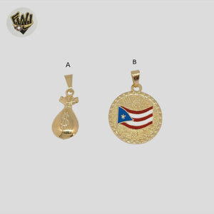 (1-2386) Gold Laminate - Pendants - BGF