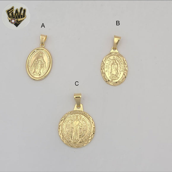 (1-2379-1) Gold Laminate - Religious Medal Pendants - BGF