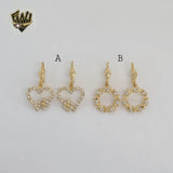 (1-1204-1) Gold Laminate - Long Earrings - BGF