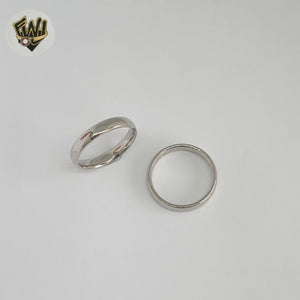 (4-0004) Stainless Steel - Classic Band Ring.