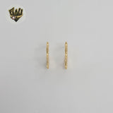 (1-2685-4) Gold Laminate - Spike Half Hoops - BGF