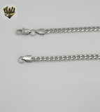 (4-3177-S) Stainless Steel - 5mm Curb Link Chain.