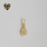 (1-2356-1) Gold Laminate - Perfume Bottle Pendant - BGF