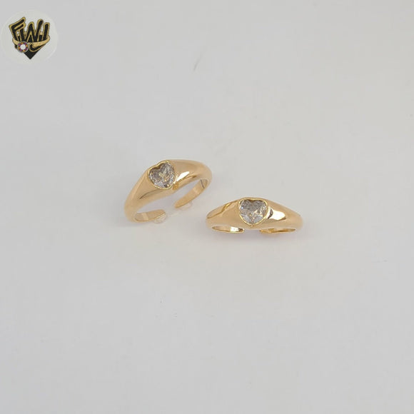 (1-3005-2) Gold Laminate - Heart Open Ring - BGF