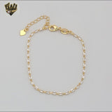 (1-0511-1) Gold Laminate - 1.5mm Zircon Bracelet - BGF