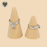 (2-5088-3) 925 Sterling Silver - Dangling Charms Ring.