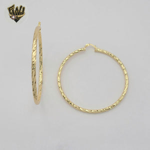 (1-2896) Gold Laminate Hoops - BGO