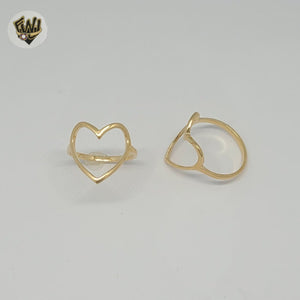 (1-3013-1) Gold Laminate - Heart Ring - BGF