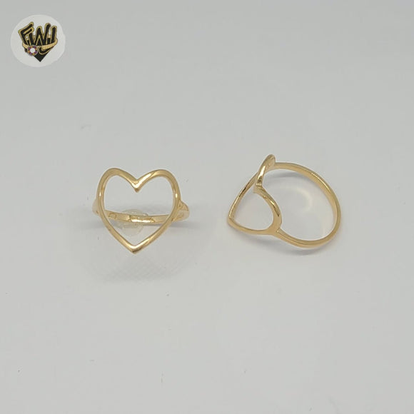 (1-3013-1) Gold Laminate - Heart Ring - BGF