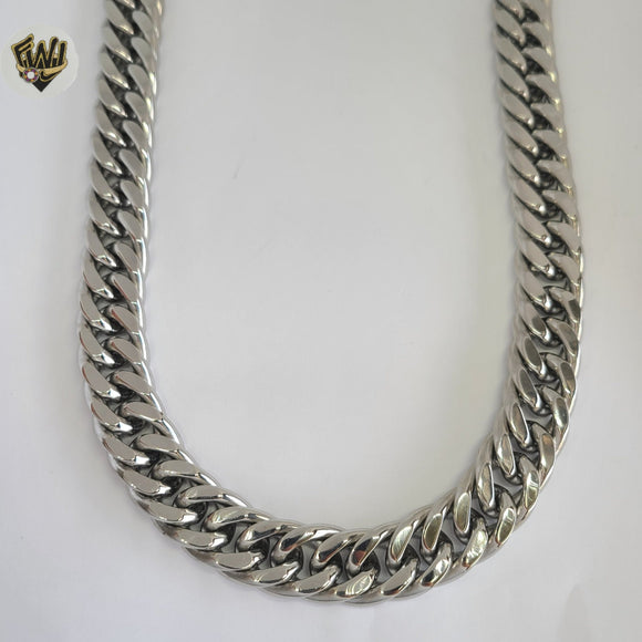 (4-3207) Stainless Steel - 18mm Curb Link Chain.