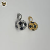 (4-2308) Stainless Steel - Soccer Ball Pendants.