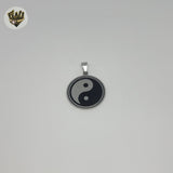 (4-2085) Stainless Steel - Ying Yang Pendants.