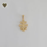 (1-2078-1) Gold Laminate - Caravaca Cross Pendants - BGF